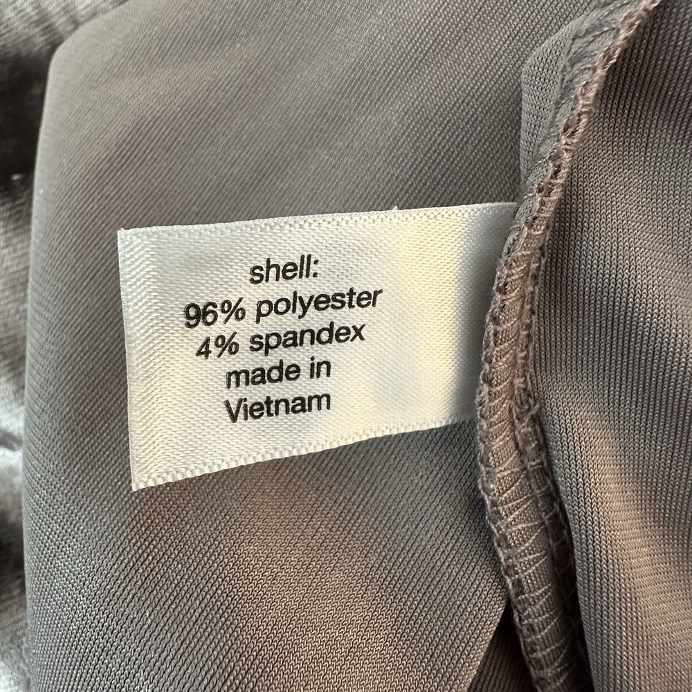 Lane Bryant New Womens Crushed Velvet Top 30/32 Sweetheart Neckline Ruched Taupe - Picture 7 of 8